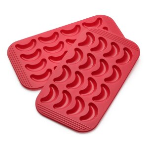 Coolinato Silicone Vanilla Crescent Set 2-piece RED,...