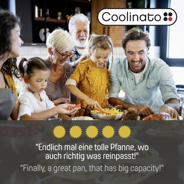 Coolinato Large Capacity Pan 28cm / 5.7l Stainless Steel – Uncoated
