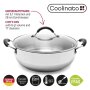 Coolinato Large Capacity Pan 28cm / 5.7l Stainless Steel – Uncoated